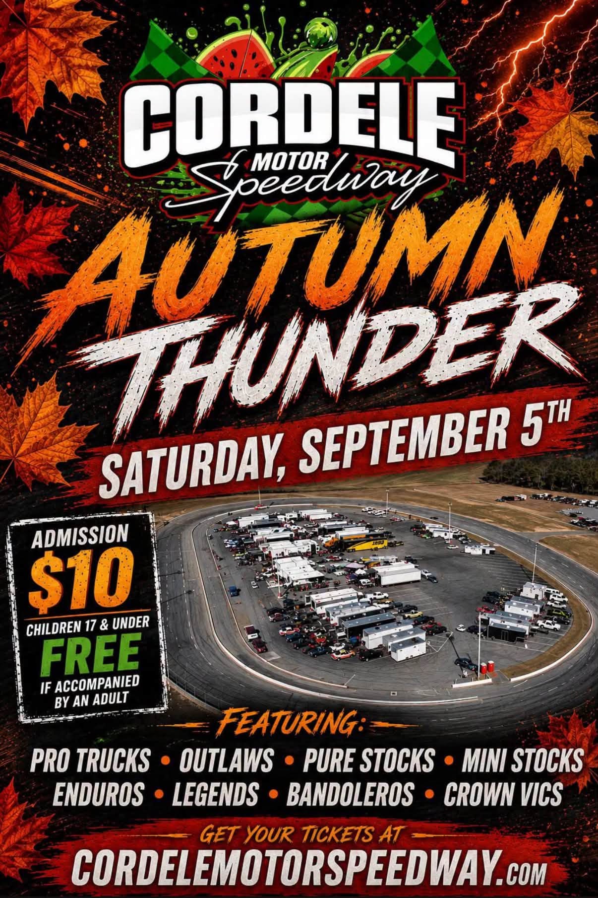 Autumn Thunder Storms into Cordele Saturday Night